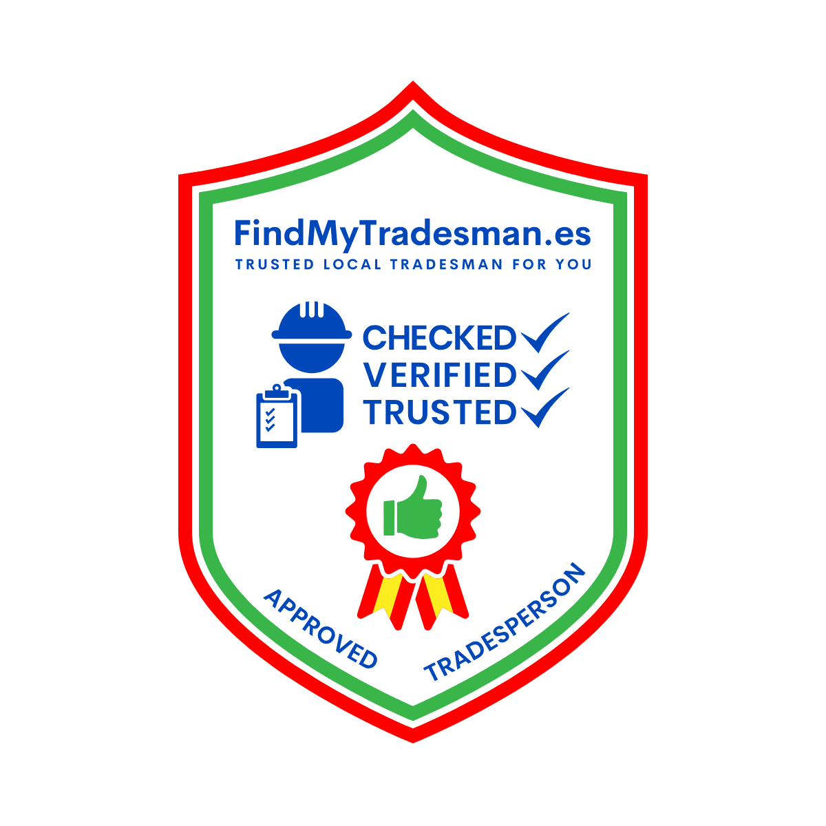 Sello verificado y de confianza de FindMyTradesman